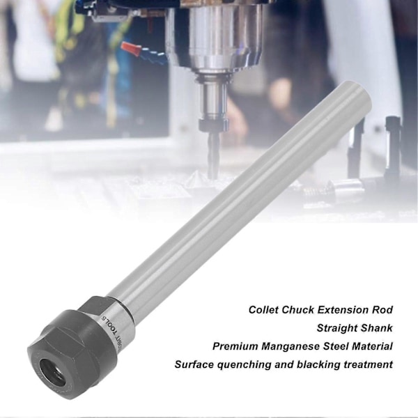 Collet Chuck -jatkovarsi C16 ER16A 150L Suora varsi Chuck-pidike ER16A-avaimella CNC-sorville