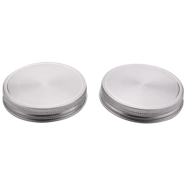 8 st. Rostfria Glasburkslock 86mm Tätt Förseglade Läcksäkra Lock med Silikon Tätningar Resistenta Förvaring S