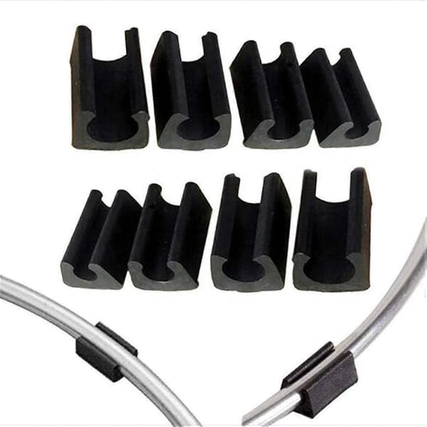 32 stk. Stol Fod Glider Rør Endeprop Bufferprop Stopper Møbel Gulvbeskytter U Form Plast Stol Hætter (14mm, Sort)