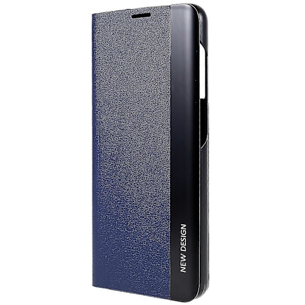 För Samsung S21 Fe Fjärde Generationens Ställ Läderfodral Azure Style B Samsung Galaxy S21 FE