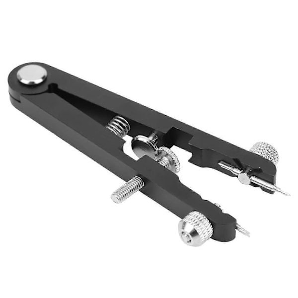 Verktøy for fjærstang på klokke, fjærstangsett med 8 tips, liten fjærstang i rustfritt stål for klokke armbånd (Svart)