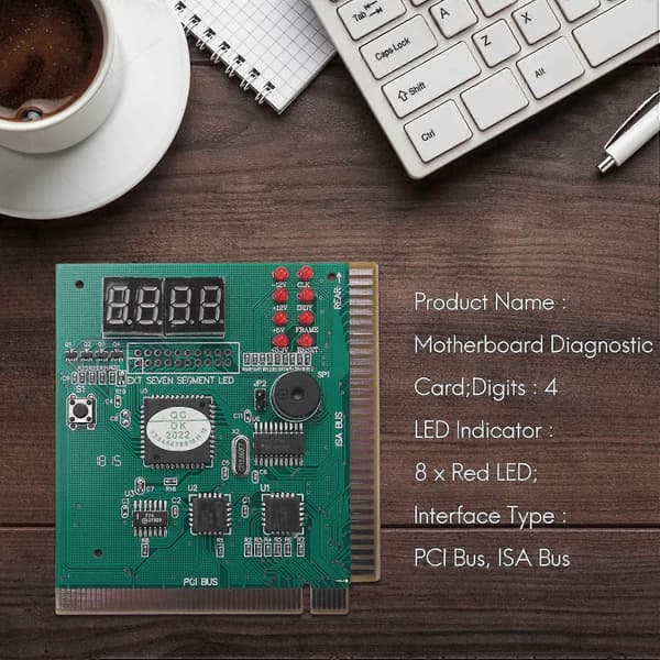 PC Hovedkort Diagnostisk Kort 4-sifret PCI/ISA POST Kode Analysator