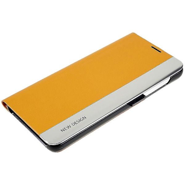 For Samsung S21 Fe Fjerde Generasjon Stativ Lærveske Yellow Style C Samsung Galaxy S21 FE