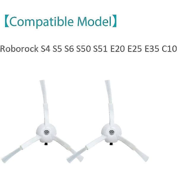 6 st Sidoborstar Ersättning För S6 S6 Pure S5 S5 Max S4 E4 E20 E25 E35 C10 S50 S51 Robotdammsugare Del