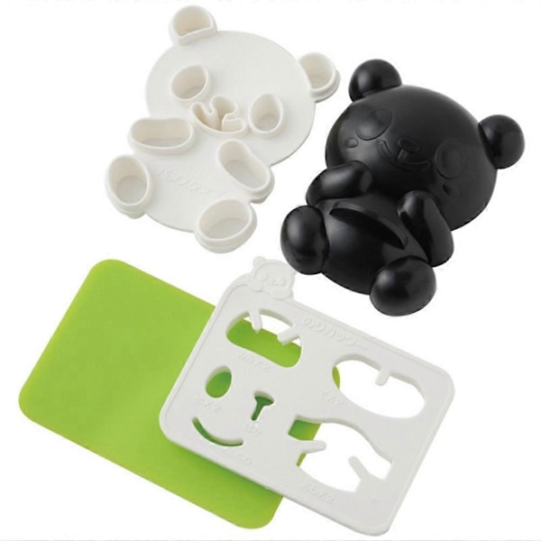 DIY Söt Panda Form Ris Sushi Kakform Skärare Sandwich Maker Bakverktyg