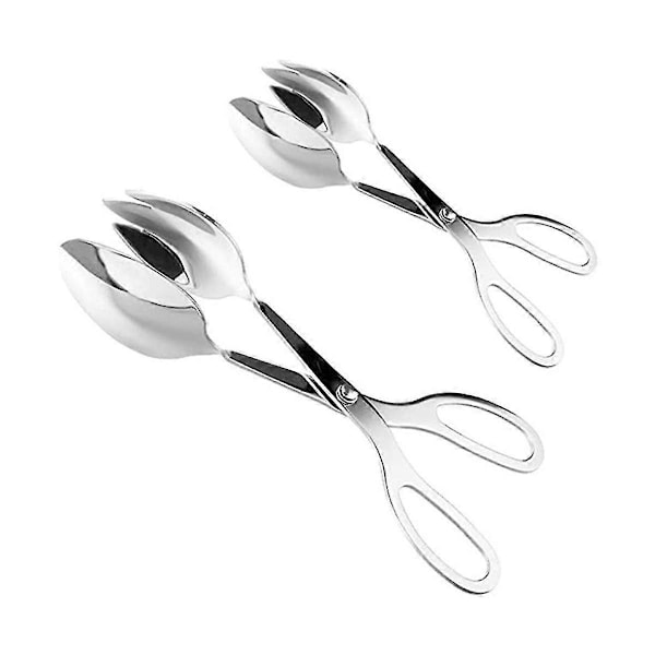 2 pakkausta buffetpihtejä, ruostumattomasta teräksestä valmistetut salaattipihdit, koti, keittiö, kakku, juhlat, grilli, merenelävät, ranskalaiset