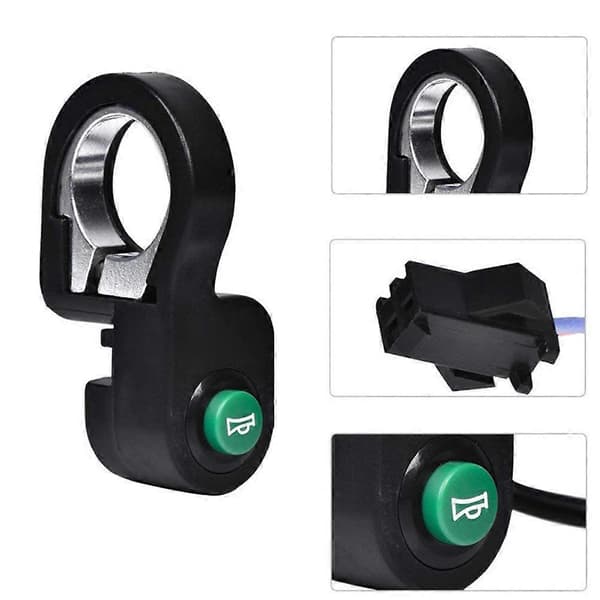 Universal Touch Styr Horn Kontakt Knap til Elmotorcykel (Sort)