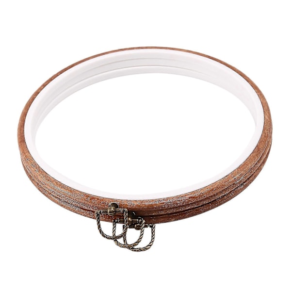3 Stycken 26 cm Broderiram Korsningsringar Halkfria Bågar Set Imitation Trä Display Ram Cirkel Em