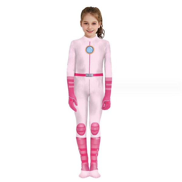 Tjejdräkt Rosa Princess Cosplay Jumpsuits PINK L