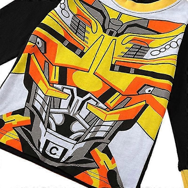 Superhjälte Pyjamas Set för Pojkar Loungewear Topp Byxor Pjs Outfit Sovkläder Transformers 5-6 Years