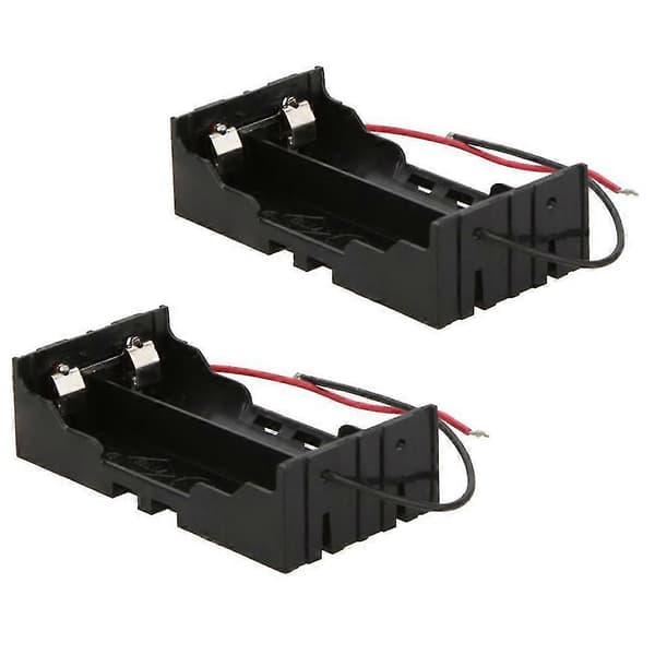 2-delt Batterioppbevaringsboks Holder for 2 X 18650 Parallelle Litiumbatterier