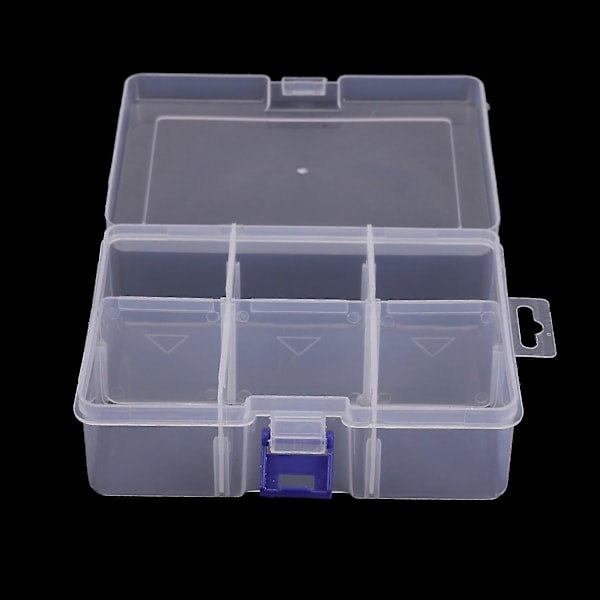 4x 6 Avtakbar Plast Oppbevaringsboks Smykker/øredobber/verktøy Beholder Organizer