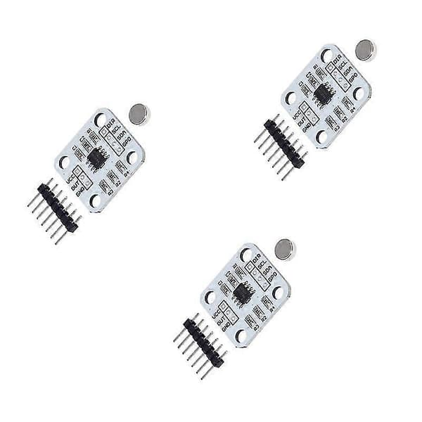 3 stk. AS5600 Encoder 12 Bit Presisjons Magnetisk Induksjonsvinkel Målesensor Modul Elektronisk Co