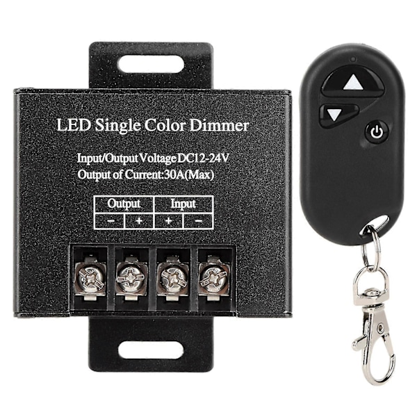30A DC12/24V troller - 720W, 3 Taster RF Lysdæmper
