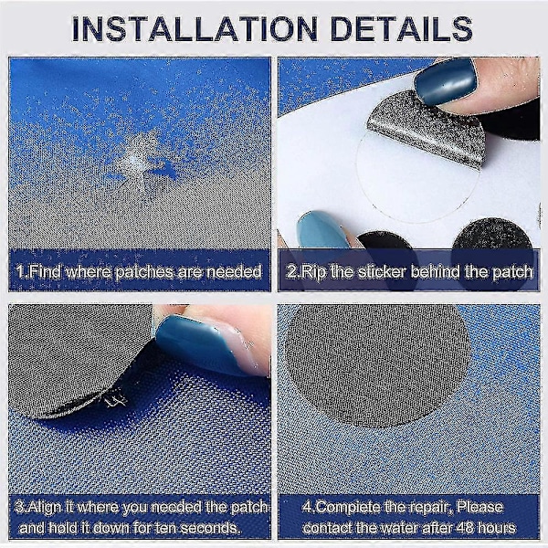 Dunjakke Lapper Nylon Reparationstape Selvklæbende Reparationslap