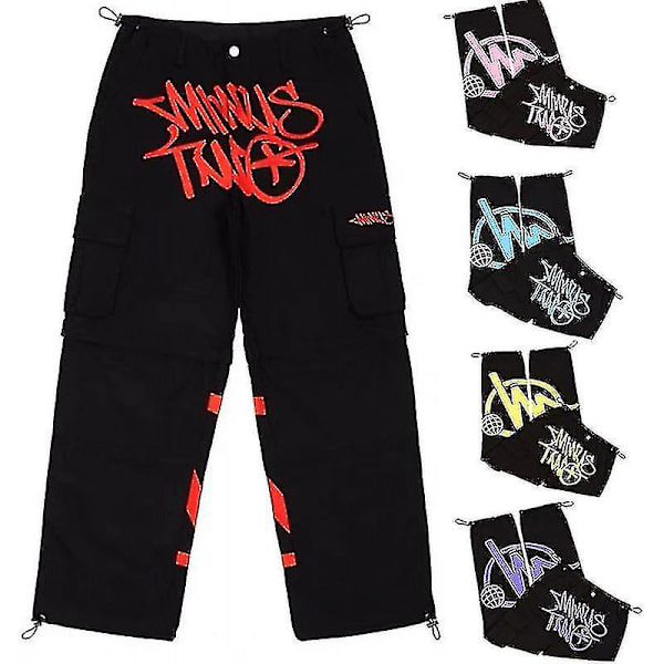 Minus Two Cargo Y2k Rennot Housut Löysä Streetwear Urheilu Kuntosali Farkut Miesten Vaatteet Pantalones Sweatpants Minustwo Housut