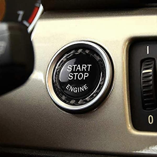 Kulfiber til E90 E92 E93 2009-2012 / 3 Serie E89 Motor Start Stop Knap Panel Cover Tr