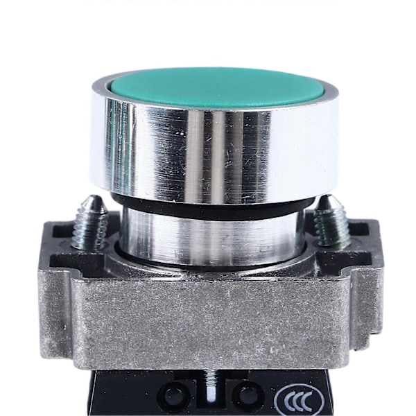 10 st Tryckknappsbrytare Självåterställande Platt Huvud Start Stopp Knappbrytare 22mm Monteringshål AC240V XB2BA31