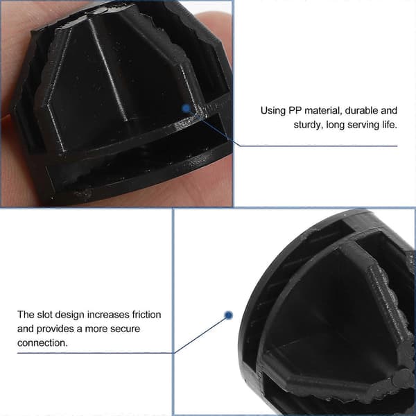 20 stk. Wire Cube-koblinger Plastskapskoblinger Hyllemonteringsspenner