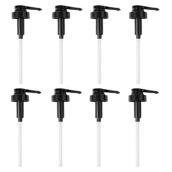 8 st Jamflaskpump Ostronsåsdoserare Ketchup Vinäger Flaskhuvud Tryck Push-Type Pump, B