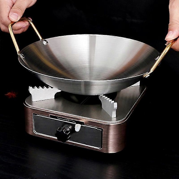 Tykkere rustfritt stål gryte, tykkere gryte, husholdnings tørrgryte, hot pot, utendørs matlagingsgryte, chafing di