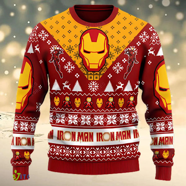 God Jul Ful Jultröja Iron Man Tröja 3D-tryck Mönster Kläder Topp 2024 Ny Vardaglig Höst Vinter Herr Dam Pullover style 1 4XL