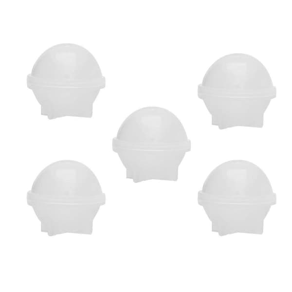 5 stk. Krystal Epoxy Gel Kugleforme Silikoneforme DIY Epoxyforme Kugle Manuelt Tilbehør Forme (Kugleform 30mm)