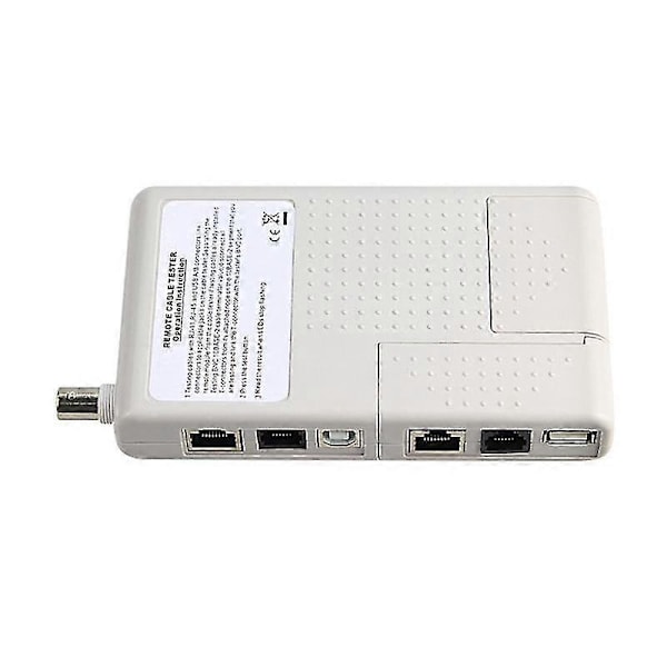 Multifunksjon 4-i-1 Nettverkskabeltester Rj45/rj11/usb/bnc Lan-kabel Cat5 Cat6 Kabeltester
