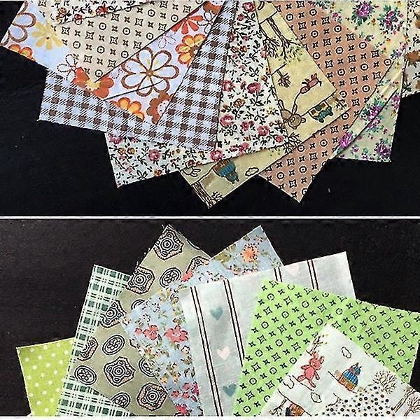 DIY Quilte Patch 60 stk. 10cmx10cm Charm Pack Bomuldsstof Patchwork Bundle Stoffer Klud Syning