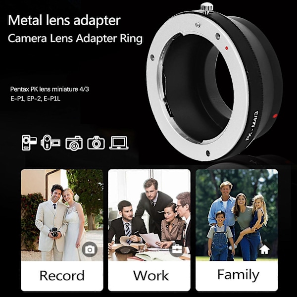 -/3 Adapterring til objektiv til 4/3 M43 kamerahus til -d E-m5 E-pm2 E-pl5 Gx1 Gx7 Gf5 G5 G3