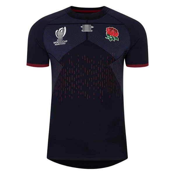 2023 World Cup England hemma och borta kortärmade rugbydräkter Away M