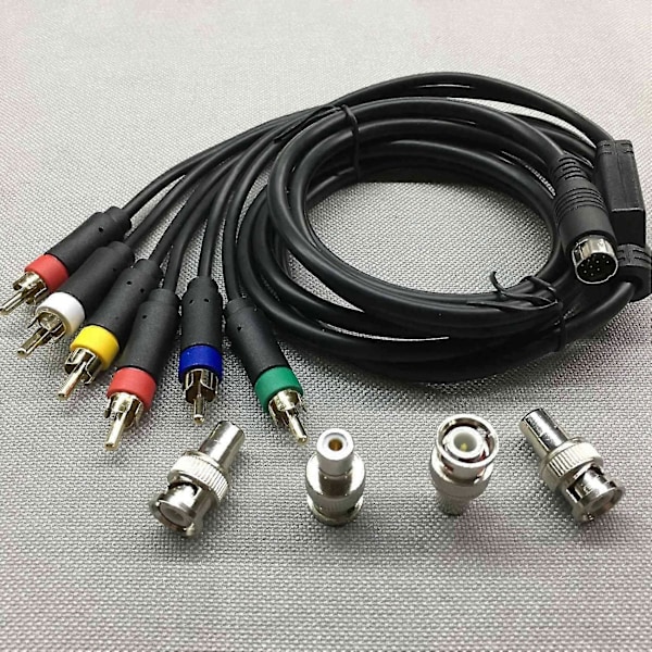 RGB/RCA Kompositkabel, Färgmonitor Speciallinje För Saturn Röd Blå Grön RGB+sync Video Och A