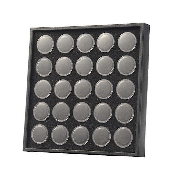 Nagelstenar Låda Nagel Strass Display Låda Nagel Diamanter Hållare (25 Fack)