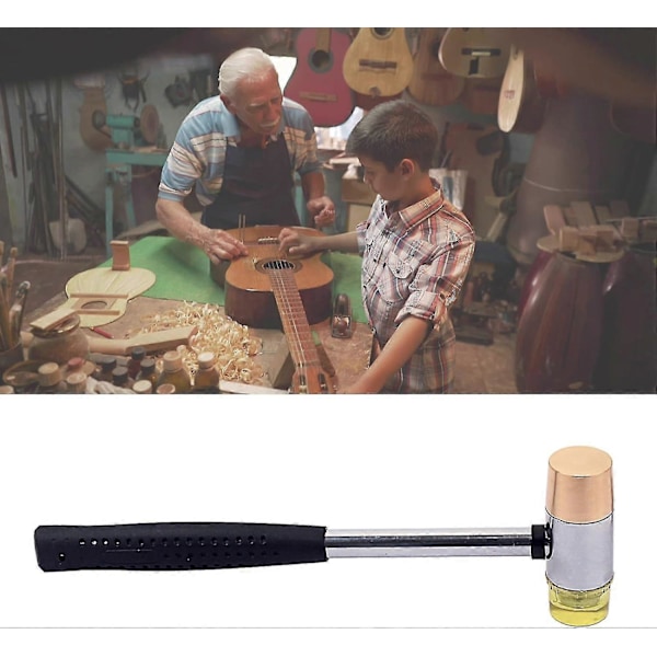 Dubbelhuvud Gitarrband Hammer - Luthier Verktyg För El-, Akustisk-, Bas- Och Ukulele-gitarrer