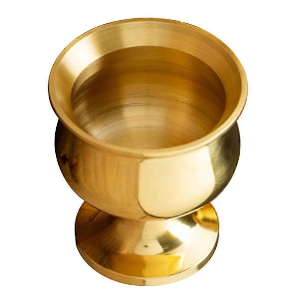 Buddhistisk Vannkopp Messing Tempelkopp Luksus Retro Tempelkopp Tempeloffer