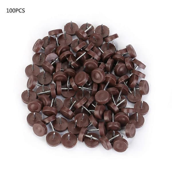 100 st Möbel Soffa Stol Bord Botten Skydd Glidskydd Halkskydd Spikar Dynor 18mm*5mm