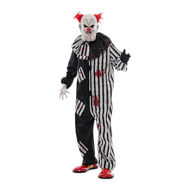 Klovnipuku miesten Halloween-bodypuku, korkealaatuinen L