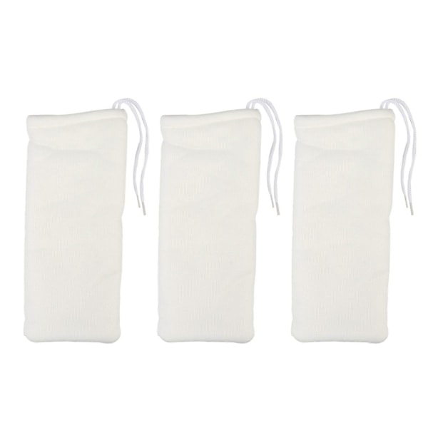 3 stk Akvarium Filter Gjenbrukbar Filterpose Filtmatte for Akvarium Bunnfilter