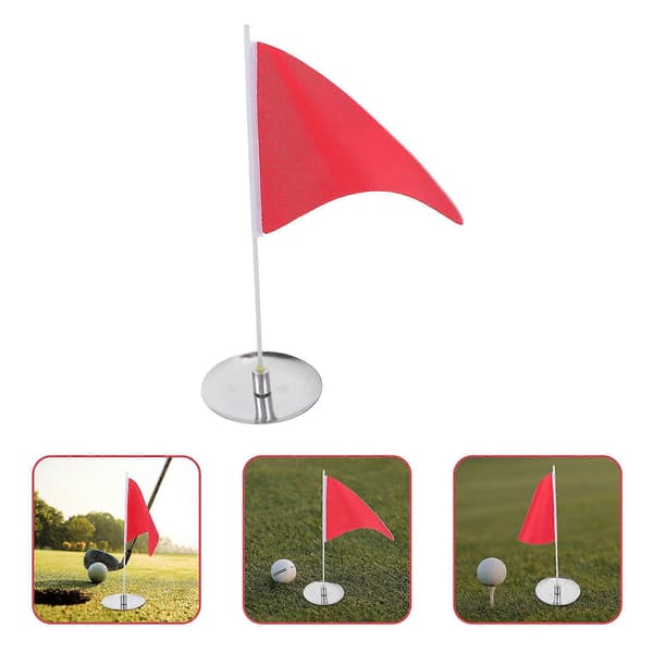 1 Set Golf Flagga Golfhål Koppbricka Golf Träningsmål Flagga Golf Träningsmaterial