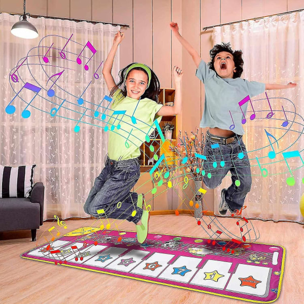 Tlmccf Toy Piano Mat Dansmatta Piano Keyboard Piano Mats, Music Mats Touch Musikmatta För Baby Toddler B