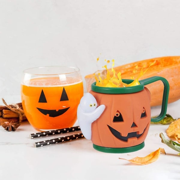 Mugg 3d Novelty Mug Halloween Cup Pumpa Mug Rolig kaffemugg/nyhet Halloween presenter/festtillbehör hög kvalitet