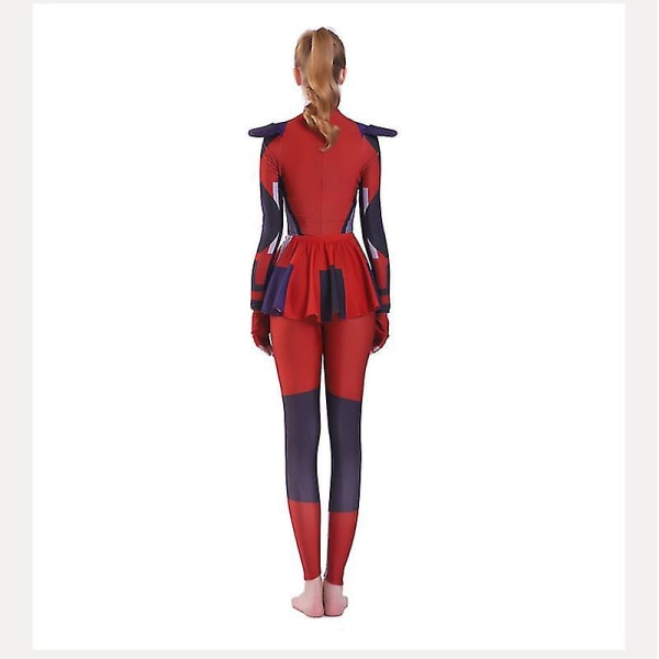 Kvinnor Flickor Descendants 3 Evie Mal Cosplay Kostym Spandex Zentai Kroppsdräkt Overaller Halloween Kostym För Barn Vuxen