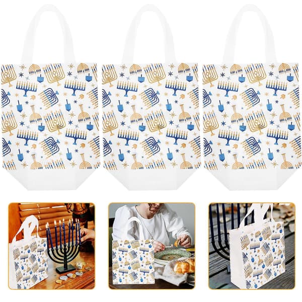 10 st Presentpåsar Dekorativa Presentinslagningspåsar Hanukkah-tema Presentpåsar Presentförpackningspåsar