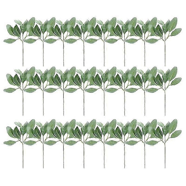 24 kpl Keinotekoisia Flocked Lambs Ear Vihreitä Varsi Faux Lambs Ear Varret Lamb's Ear Faux Vihreä De