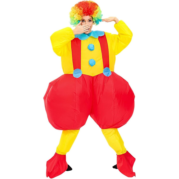 Puhallettava Klovniasu Aikuisille Hauska Puhallettava Asu Cosplay Juhlat Joulu Halloween Unisex-asu