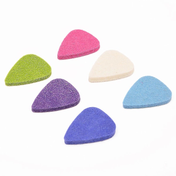 12 Stycken Färgglada Mjuka Filtplektrum Mediator Filt Ukuleleplektrum Ekonomi 3mm Tjocklek