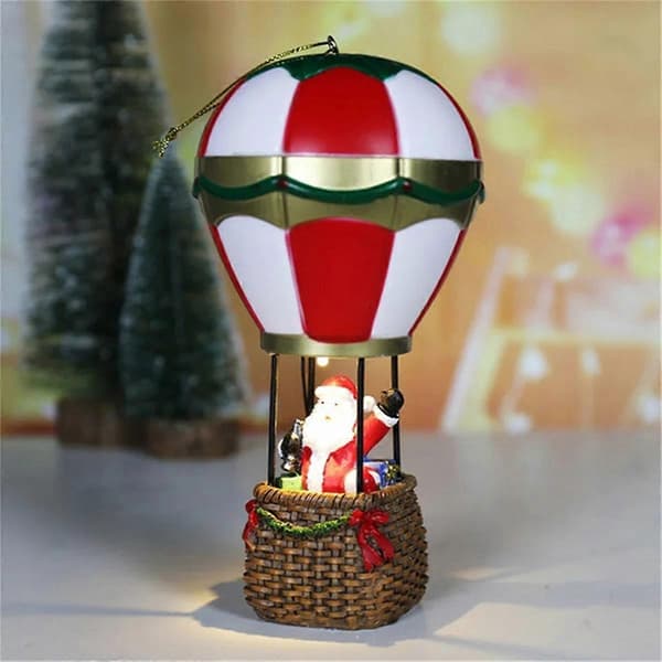 Lysende Julepynt Resin Hus Dekoration B