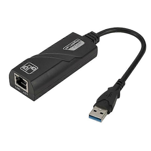 USB 3.0 till 10/100/1000Mbps Gigabit RJ45 Ethernet LAN Nätverksadapter för PL6U3