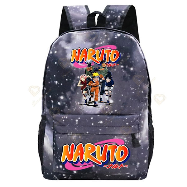 Anime Naruto Akatsuki -painettu Galaxy-reppu lasten koululaukku style 7