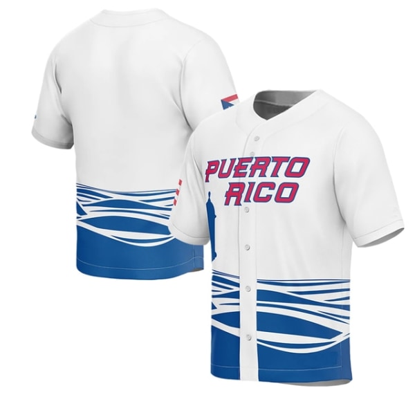 2023 World Baseball Jersey PUERTO RICO Jersey Sportkläder 12 LINDOR S